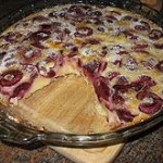 Clafoutis con ciruelas