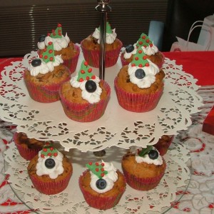 mini budin navideño