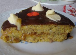 Torta Humeda con Naranja y Chocolate